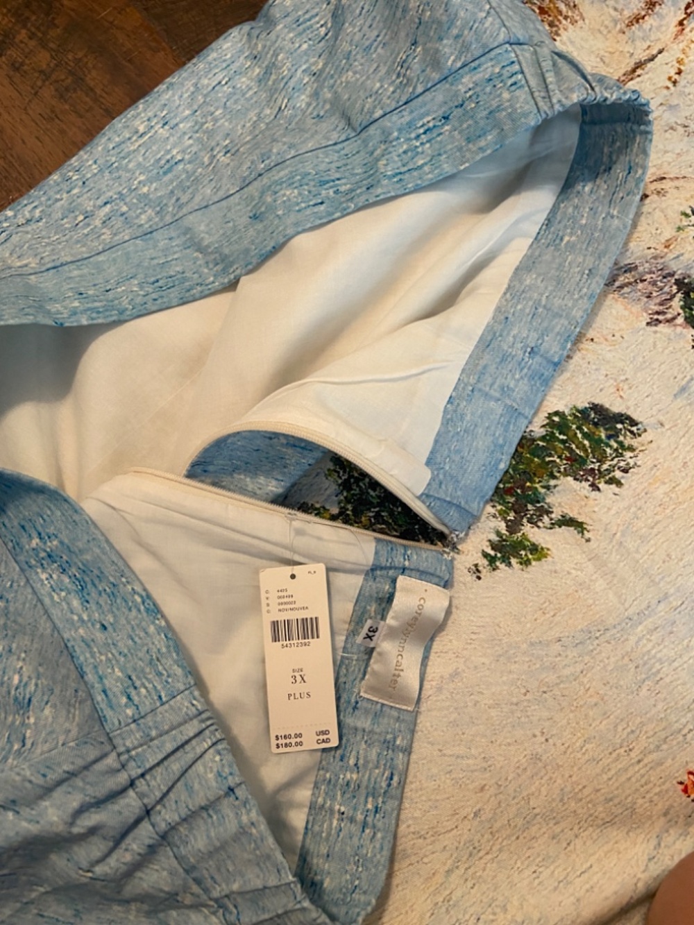 NWT Anthropologie Corey Lynn Calter Skirt Sz 3X 100%Cotton Rare Unique Feminin - Picture 13 of 16